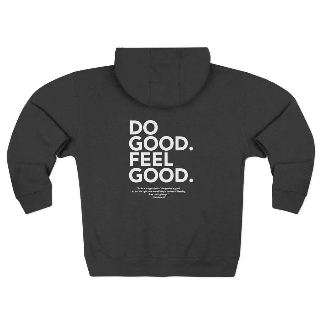 Do Good...Feel Good - Unisex Zip Hoodie