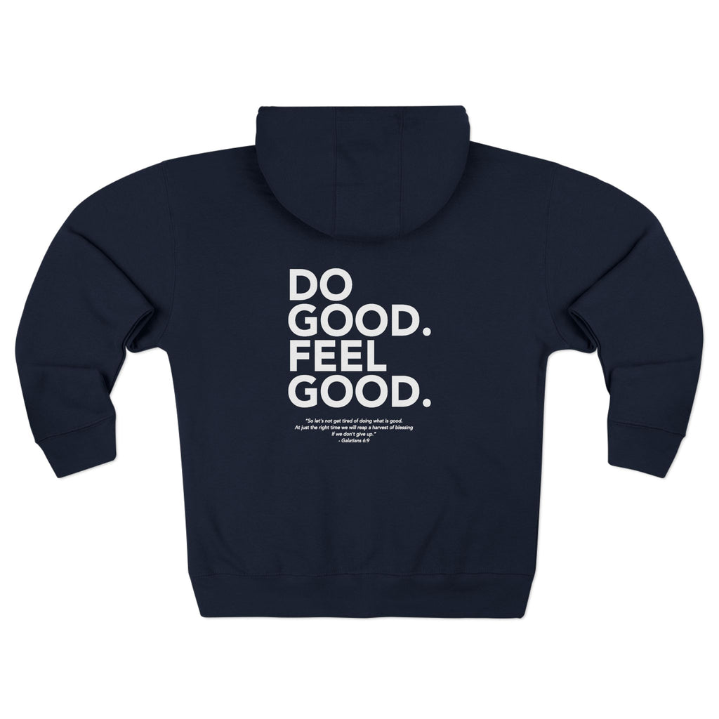 Do Good...Feel Good - Unisex Zip Hoodie