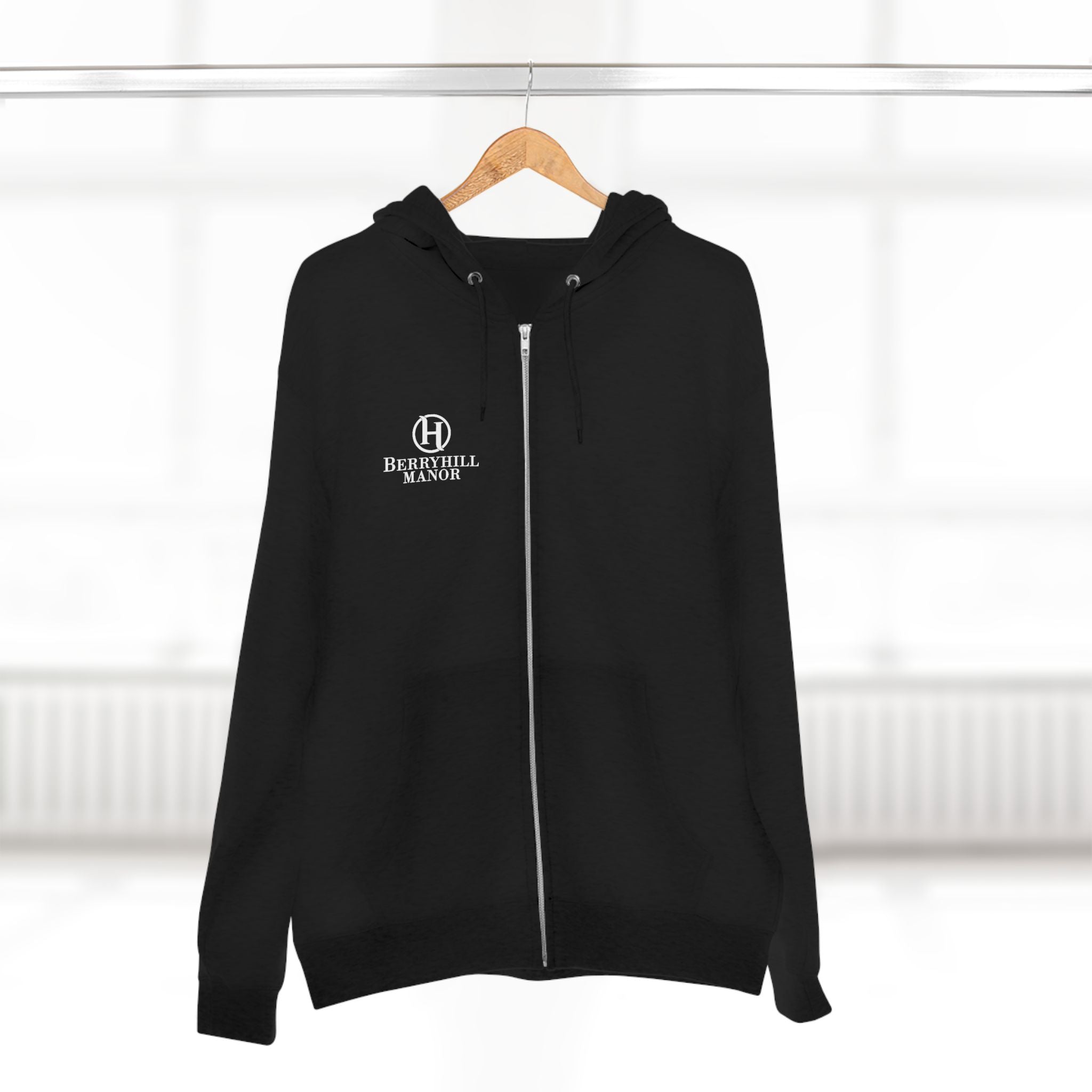 Berryhill Manor Logo - Unisex Zip Hoodie